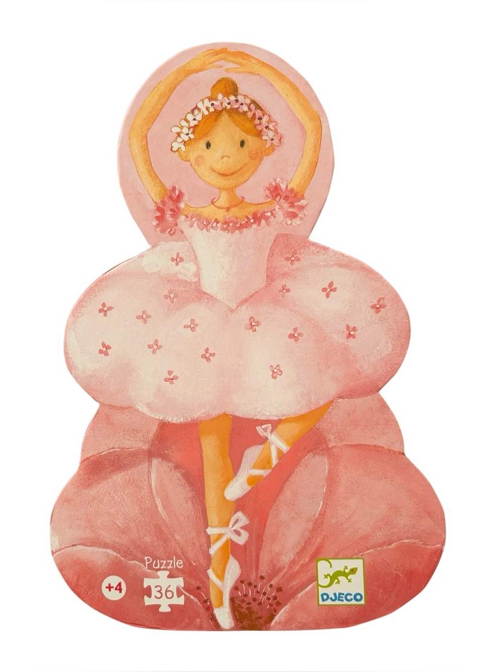 New DJECO The Ballerina With The Flower Silhouette Puzzle 36 Pieces Ages 4+